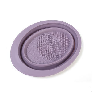 Soft Silicone Makeup Brush Cleaner Folding Powder Puff Cleaning Bowl Eyeshadow Brushes Wash Clean Mat Beauty Tools Scrubber Box