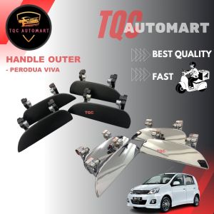 PERODUA VIVA/ VIVA ELITE OUTER DOOR HANDLE DOOR HANDLE PEMEGANG PINTU LUAR (CHROME/BLACK)