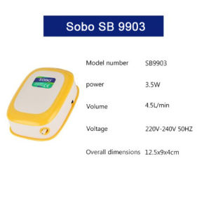 Máy sủi oxy bể cá 2 vòi Sobo SB 9905 1 vòi Sobo SB 9903 (tặng kèm dây sủi và quả sủi)