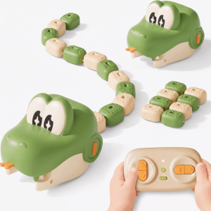 TAZ1345 RC Snake Car Toy Rechargeable Remote Control Greedy Snake Bead Eating 2 Players Battle Game