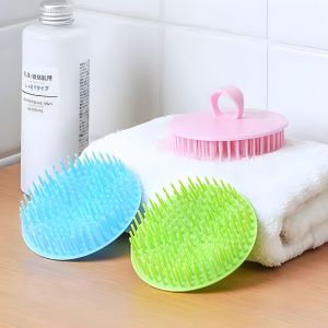 Sisir Keramas Silikon Lembut - Sisir Pijat Kepala Bahan Silikon AN