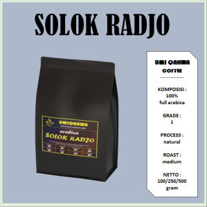 Kopi SOLOK RADJO Arabica 100/250/500 Gram Kopi Murni UMI QAHWA