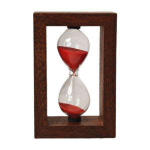 STKE Vintage Wood Sand Timer Wooden Frame 3/5/10min Hourglass Sandglass Countdown Elegant Ornament Home Living Room