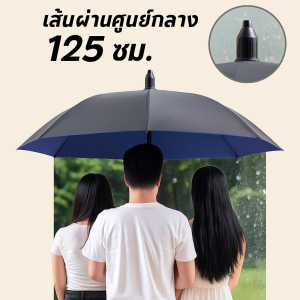 ร่มกันฝนสองชั้นแบบอัตโนมัติสำหรับทุกฤดูกาล สำหรับผู้ชายและผู้หญิง ผู้ที่ชื่นชอบกอล์ฟ ป้องกันรังสี UV กันฝน เทคโนโลยีกันน้ำ