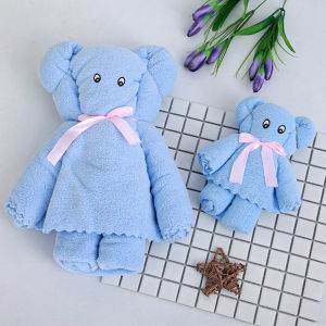 ผ้าเช็ดตัว เซท2ผืน (พร้อมถุงผ้าแก้ว) พร้อมส่ง ของชำร่วย ของของรับไหว้