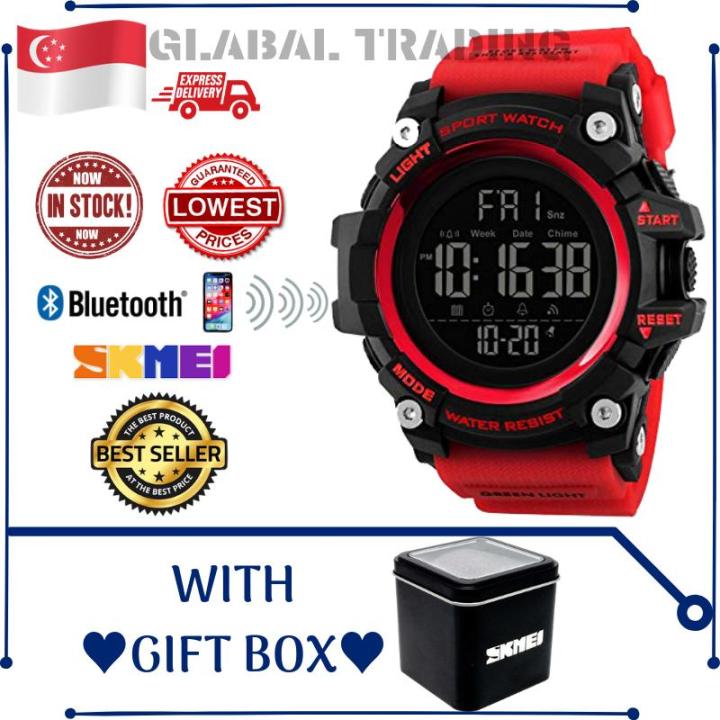 SKMEI 1227 Bluetooth compatible Remote Camera Smart Watch Men