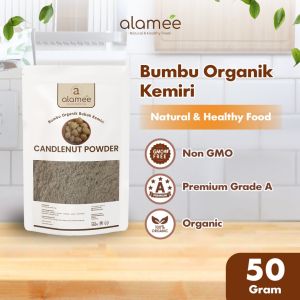 ALAMEE Candlenut Powder Kemiri Bubuk Bumbu Dapur Organik Masak Murni Asli Tanpa Campuran 50 Gram