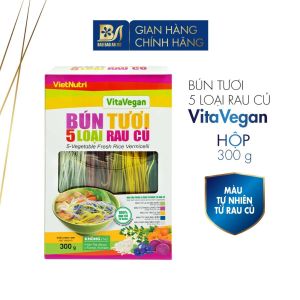 Bún Tươi 5 Loại Rau Củ Tự Nhiên VitaVegan Không Phẩm Màu