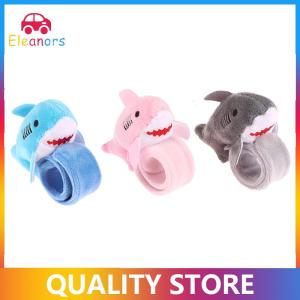 [Eleanor] Cute Plush Shark Wristband Stuffed Animal Slap Bracelet Slap Rings Slap Band Toy For Kids Party Favor Birthday Gift