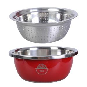 Stable Stainless Steel Basin with Drain Lid Perfect For Party Preps Shredding And Chopping Basin Ideal For Home Cooks