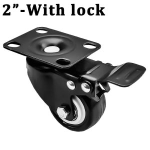 Gold Diamond Swivel With Lock Caster Wheel (1.5L-Bk/Gd / 2.0L-Bk/Gd) Sold Per Piece