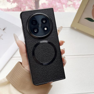 For OPPO Find N5 Casing Lychee Leather Hard Phone Case Cover