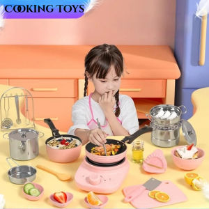 Real Cooking Toy Mini Rice Cooker Play House Kitchen Kids Toys Simulation Cooking Toys Pretend Play Toy Dollhouse Accessories