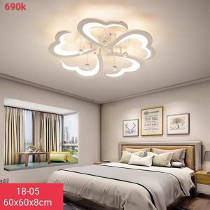Đèn Ốp Trần Đèn Trần Trang Trí Phòng Khách Phòng Ngủ Trần Thạch Cao 3 Chế Độ Sáng Có Kèm Điều Khiển Từ Xa - Bảo Hành 2 Năm