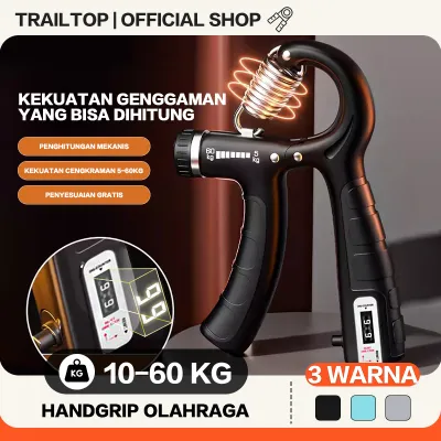 [READY] TrailTop Handgrip Adjustable Alat Bantu Fitness Otot Lengan Tangan Portable Hand Grip Intensitas 5-60Kg