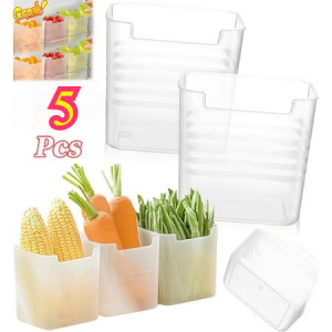 Clear Vegetable Fruit snacks Egg Frozen Refrigerator Fridge Side Door Storage box Organizer