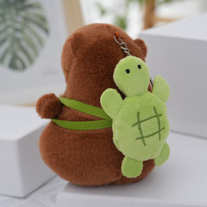 Cute Capybara Keychain Plush Pendant Simulation Capibara Doll Doll Pendant Backpack Accessory Gift