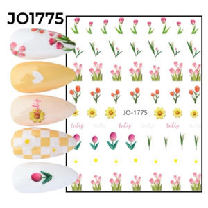 Decal Dán Móng Hoa Tulip SWF – Sticker Nail Nghệ Thuật Hàn Quốc Pastel Sang Trọng