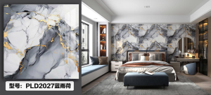 SUM【COD】 Marble Wallpaper adhesive Waterproof decor wall 244cm*120cm*2.3mm printed wallpaper painted surface wallpaper home decor wall sticker cabinet renovation kitchen fume sticker DIY Heat-resistant waterproof oil-proof easy to wipe