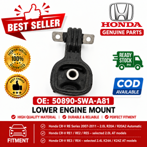 Honda CR-V RE 2007-2011 2.4L Lower Engine Mount Torque Rod 50890-SWA-A81