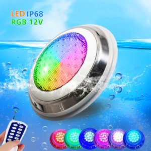 Swiming pool lights Stainless Steel Underwater Lamp Landscape Decor RGB IP68 pool accessories AC12V LED light 18W~45W