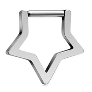 Chic hình ngôi sao khuyên mũi phụ kiện trẻ trung ngôi sao năm cánh mũi trang trí piercing cơ thể đinh tán cho những dịp phong cách