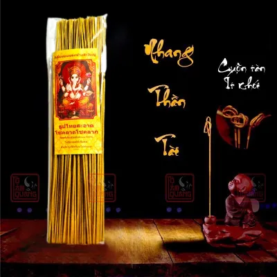 Nhang hương Thần tài Thái Lan 79 nén thơm sạch ít khói cuộn tàn thu hút tài lộc may mắn giàu có - TÔ TÂM QUANG