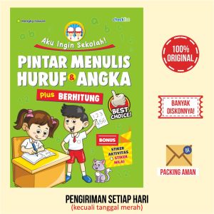 Buku Aktivitas Anak Pintar Menulis Huruf & Angka Plus Berhitung