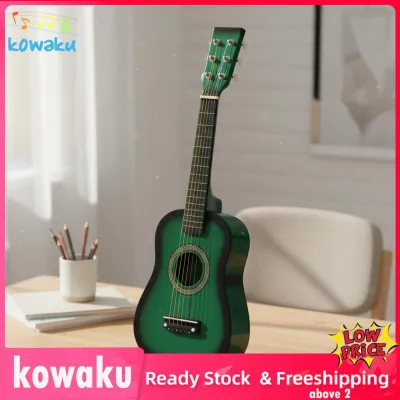 Kids Guitar Great Gift Childrens Playable Guitar Premium Feel for Beginners Green 23 Inch