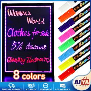 8 Colors Removable Liquid Chalk Paint Windows Markers Washable Marker for Windows Mirrors Car Windshields Glass Whiteboards