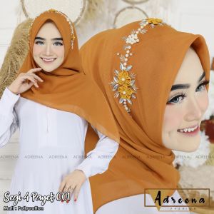 HIJAB SEGI EMPAT BELLA PAYET / HIJAB SEGI EMPAT BELLA SQUER PAYET / HIJAB SEGI EMPAT PAYET TERBARU / BISA COD