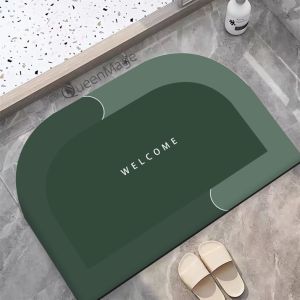 QueenMage Oval Mat Rug Anti Slip Floor Mat Bathroom Anti Slip Bathroom Mat Living Room Alas Kaki Bilik Air Carpet Karpet