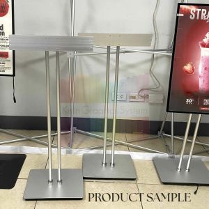 KELIN LED Menu Lightbox Stand A1 & A2 Double-Pole Poster Display | Ideal for Restaurant & Café Posters
