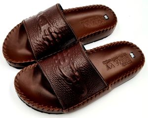 DÉP QUAI NGANG NAM DA BÒ THẬT 100% QUAI CÁ SẤU NỔI BẬT MAY QUAI CHẮC CHẮN V.CSL