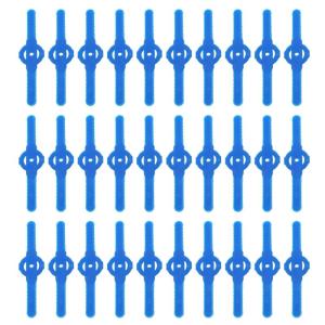 30Pieces Versatile Plastic Blades Plastic Trimmer Blades for Lawn Mowers Suitable for Various Brands Easy Installation