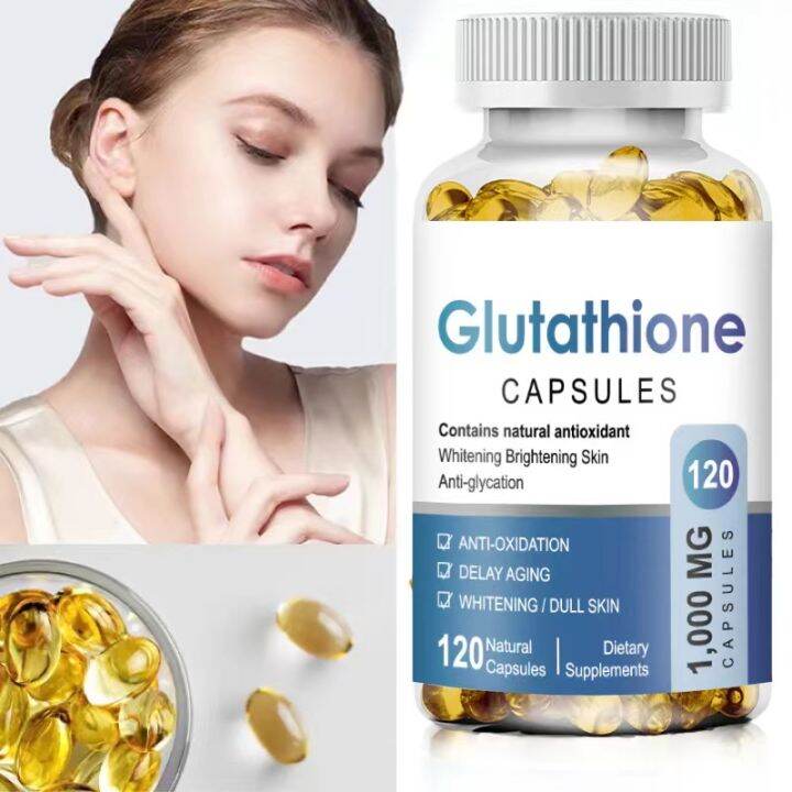 Glutathione Capsules 120pcs 1000MG Collagen Antioxidant Anti Aging