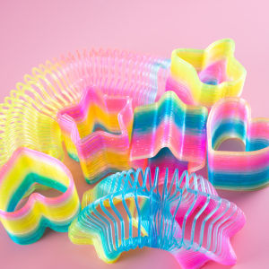 Đồ chơi cho bé đồ chơi vòng lò xo ma thuật 7 sắc cầu vồng giúp bé thỏa sức sáng tạo (Giao ngẫu nhiên)