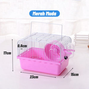 Kandang Hamster Rumah Hamster Cage Sugar Glider【Hadiah Gratis 50g Hamster Apple Chew Stick】