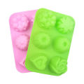 Khuôn Silicon Làm Thạch 6 Ô , Khuôn Làm Rau Câu , Thạch Trà Sữa , Khay Đựng Đá, Vỉ Làm Đá Nhiều Kiểu Cute Chống Dính. 