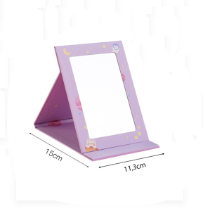 Gratis Ongkir - Cermin Lipat Kotak Motif Karakter / Cermin Rias Model Notebook / Kaca Rias Make Up