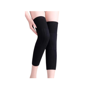 สนับเข่าแบบกํามะหยี่ยาวและอบอุ่นในฤดูหนาวของผู้หญิง สนับเข่าแคชเมียร์หนาสําหรับวัยกลางคนและผู้สูงอายุ