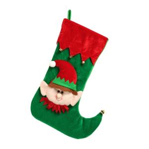 Christmas Stockings Candy Gift Bag Cartoon Elf Christmas Hanging Socks Christmas Socks For Fireplaces Decoration