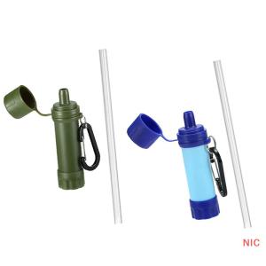 NIC Outdoor Drinking Water Filtration Purifier Emergency Life Portable Survival Straw Water Filter Travel Camping Supplies