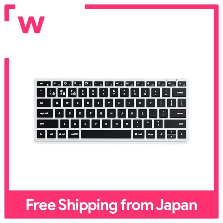 Satechi Slim X1 bàn phím phát sáng Bluetooth đa cặp (Bạc) (1 vùng) (tương thích với iMac, macbook, iPad và các thiết bị Mac khác kể từ 2012)