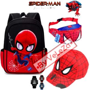 Tas Ransel Anak Laki-Laki Karakter Superhero & 4in1