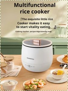 Electric Hot Pot Soup and Porridge Do not Paste the Bottom Transparent Glass Cover Electric Steamer