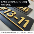 UMAKE Simple Customize Acrylic House Number Plate Tanda Rumah 家用门牌 Personality Room Number Office Signage modern sign. 