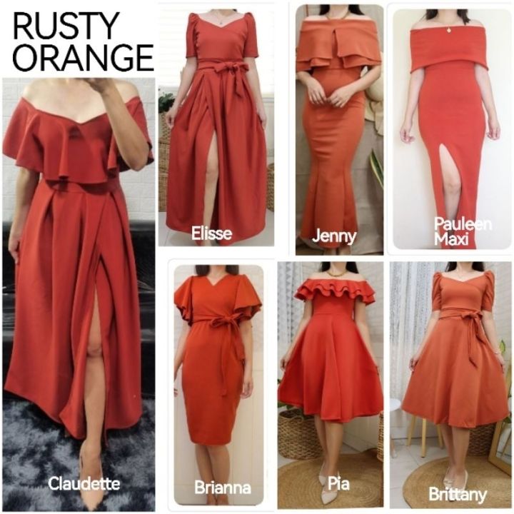 Rust Colored Cocktail Dresses