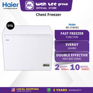 Haier 315L 6-in-1 Convertible Chest Freezer / 150h Cooling Retention / Anti-Bacterial - BD-318HEE 4 Stars WAH LEE STORE