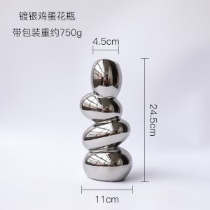 Bình sỏi cắm hoa trang trí nhiều màu